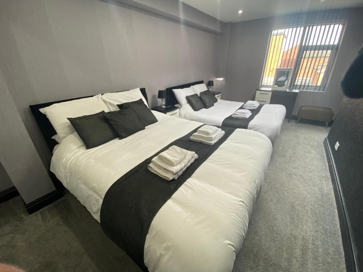 Boutique Blackpool 2 Bed Grey Apartment Sleeps 10 Exteriör bild
